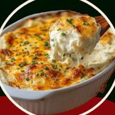 Cheesy Baked Mashed Potatoes